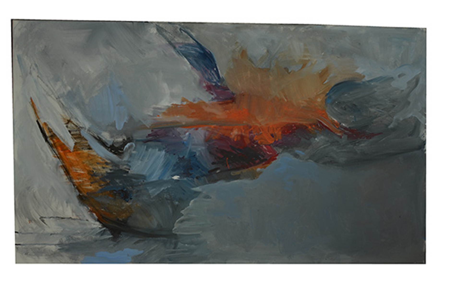 Ein Werk ohne Titel Acryl auf Canvas der Künstlerin Sibel Akkulak-Dosch